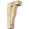 Ekena Millwork Funston Block Rough Sawn Bracket w/ Offset Brace, Douglas Fir, 6"W x 14"D x 26"H BKT0604X14X26FST05RDF - alternate 1